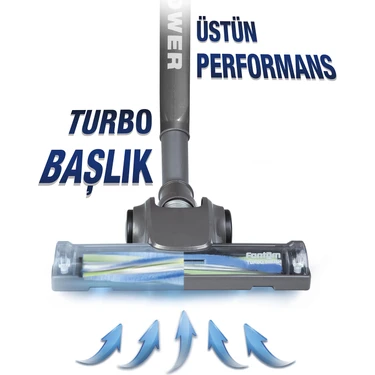 Fantom Turbo Başlık 1200 S Uyumlu 1 Adet Plastik Sert Zemin İçin Antrasit Renkli