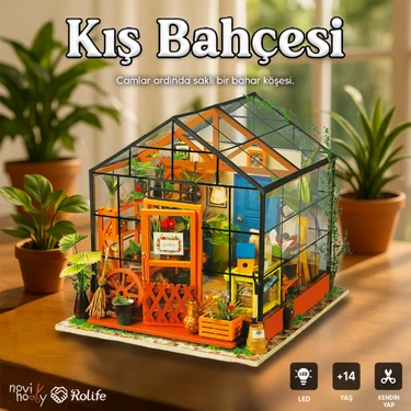 Novi Hobby Minyatür Kış Bahçesi | Ahşap Kış Bahçesi Maketi | 3D