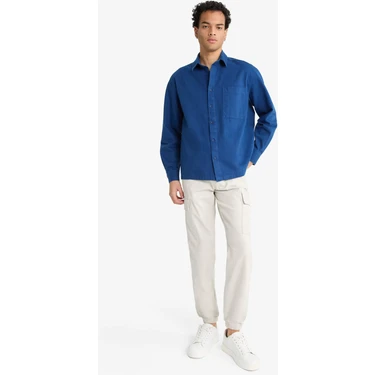 DeFacto Regular Fit Beli Bağcıklı Kargo Cepli Jogger Pantolon