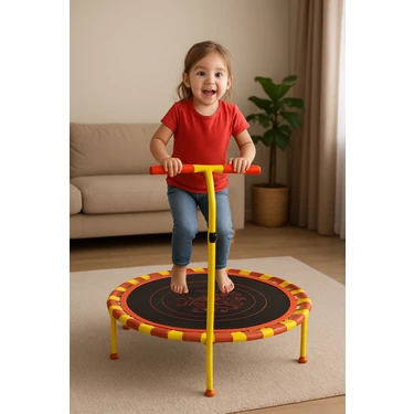 102 cm (40 Inç) Katlanabilir Tutunmalı Trambolin – Çocuklar ve Yetişkinler Için Eğlenceli ve