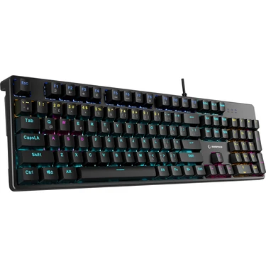 Kb-Mk2 Nimbus Red Switch Rainbow Aydınlatmalı Anti-Ghosting Mekanik Klavye Gaming Oyuncu