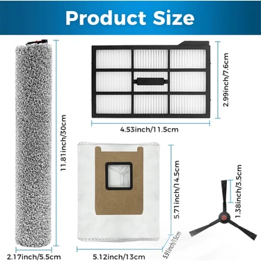 Eufy E25 Omni Ersatzteil-Set - Komplett-Set Mit Bürsten, Filtern & Zubehör Für Saugroboter