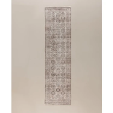 Madame Coco Amorel Mandala Halı - Bej - 80X300