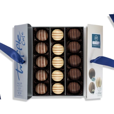 Elit Çikolata Gourmet Collection Truffle Cafe Kahve Aromalı Trüf Çikolata 200g
