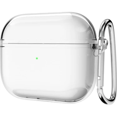 Apple Airpods Pro 3.nesil ile Uyumlu Esnek Silikon Koruyucu Kılıf + Askı