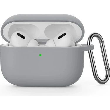 Apple Airpods Pro 3.nesil ile Uyumlu Esnek Silikon Koruyucu Kılıf + Askı