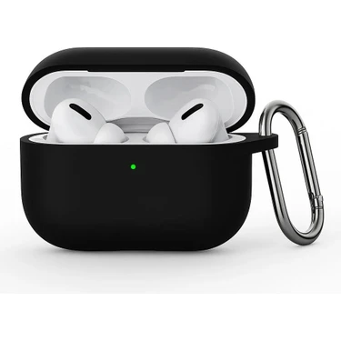 Apple Airpods Pro 3.nesil ile Uyumlu Esnek Silikon Koruyucu Kılıf + Askı