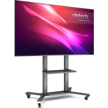 Cletech Raflı LCD TV / Monitör / Akıllı Tahta Ekranı Sehpası 55” –