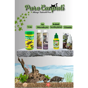 Purecanpati Kaplumbağa Tam Bakım Seti (Ahm Turtle Sticks 250 ml + Turtle Notox + Turtle Fresh +