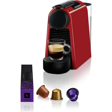 Nespresso Essenza Mini D30 Espresso Kahve Makinesi 1310 W Kırmızı Renkli Kompakt Tasarım ürün görseli