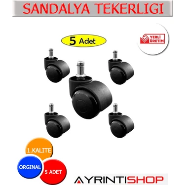 Ayrıntıshop Ofis Koltuk Sandalye Tekerleği 5