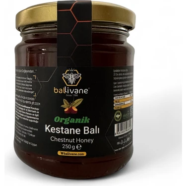 Ballivane Artvin Borçka Organik Kestane Balı 250g [YENİ