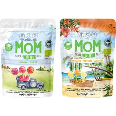 Mom Organik Lolipop Karışık Set (Meyveli +