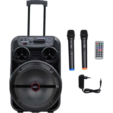 Midex 280 Watt Kablosuz Şarjlı Mikrofonlu Mevlüt Anfisi Hoparlör MXR-280 (Bluetoth USB Echo 12