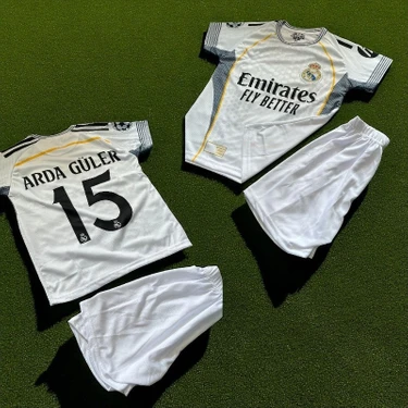 Sidas Real Madrid Yeni Sezon Arda Güler 15 Numara Çocuk Forması 4'lü Set Çorap+Bileklik