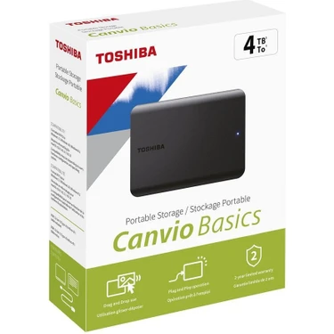 Toshiba 4tb Canvio Basic 2.5" Gen1 USB 3.2 Harici Harddisk
