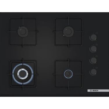 Bosch Siyah 3 Lü Ankastre Set 353 ( HUA736EG0T - POH7C6P30O - DWK64PJ60T  ) 67CM Wok Bek Ocak -