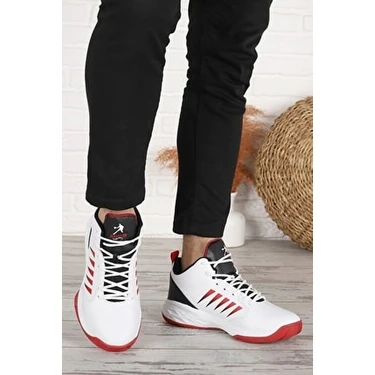Jump 27800 Ortopedik Unisex Basketbol Ayakkabısı Yüksek Bilekli Tekstil Dış Materyal (36-45