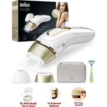 2 Akıllı Başlık ( Yüz & Vücut ) Yeni Nesil Kablolu Ipl Lazer Epilasyon Cihazı , Cilt Tonu Sensörlü,