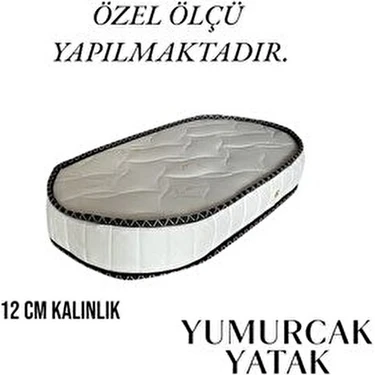 Yumurcak Oval Bebek Yatak 45 x 85 Ebat Yumuşak Sünger Malzemeden Rahat Uyku İçin
