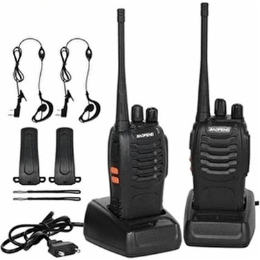 BF-999SBaofeng BF-999S Çift Yönlü Telsiz İki Adet Antenli ve LED Işıklı Tasarım Çift Yönlü Telsiz