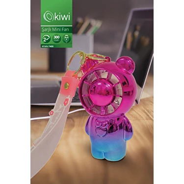 KFAN-7400 Şarjlı Portatif Taşınabilir Ultra Sessiz Mini