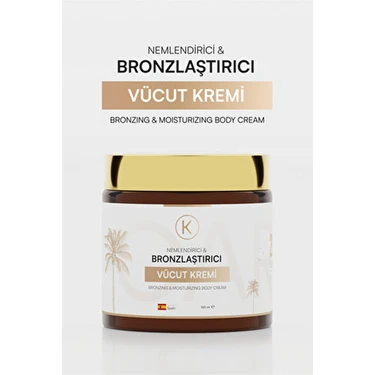 K K-Care Cosmetics Bronzlaştırıcı Vücut Kremi - 100