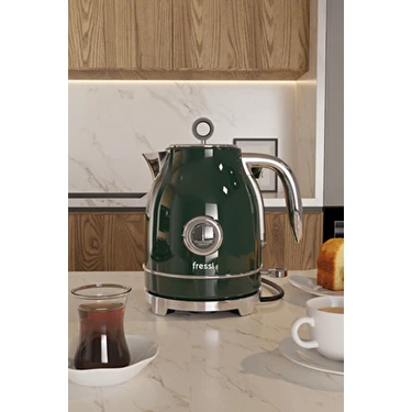Isı Göstergeli Retro Kettle Su Isıtıcısı 1,7 Litre FR-KT05