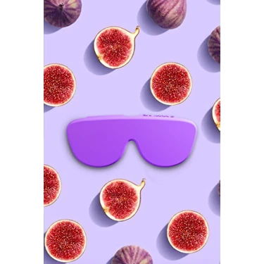 Carry Me Case Mor Katlanabilir Silikon Gözlük Kılıfı Aksesuar Kadın ve Erkekler