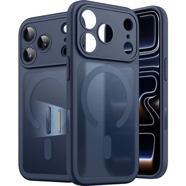 Apple iPhone 17 Pro Max Kılıf Mat Magsafe Şarj Özellikli Darbe Önleyici Hassas Buton Lansman Renkli