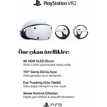Sony Playstation 5 Vr2 Sanal Gerçeklik Gözlüğü (Ithalatçı Fiyatı