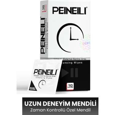 Peineili Genital Area Care Wipes 10 Kullanımlık Mendil Geciktirici Etki ile Hijyenik
