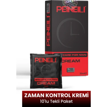 Peineili Genital Area Care For Man Cream 10 Uses 10 Kullanımlık Pratik ve Hijyenik Geciktirici