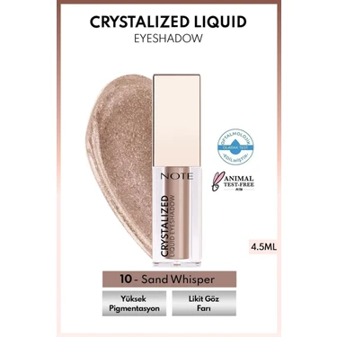 Crystalized Liquid Eyeshadow Likit Metalik Göz Farı - 10 Sand