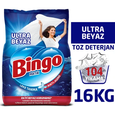 Bingo Matik Toz Çamaşır Deterjanı 4 kg Ultra Beyaz