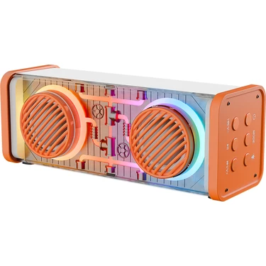 Mikado MD-56BT Turuncu Beyaz Aux + USB + Bluetooth Destekli 10W 1500MAH Taşınabilir