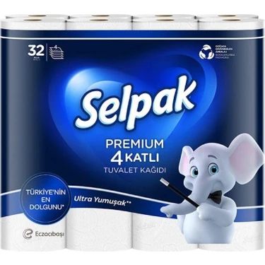 Selpak 32'lı Tuvalet Kagıdı Premıum 4 Katlı 1