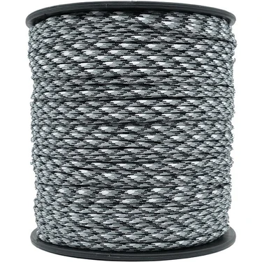 Mg Ropes Paracord Ip 4 mm Siyah Beyaz Desenli No:1 10