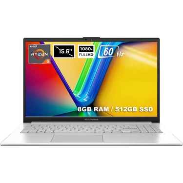 Asus Vivobook Go 15 E1504FA-BQ1741 Amd Ryzen 5 7520U 8 GB 512 GB SSD Freedos 15.6" 60Hz Fhd