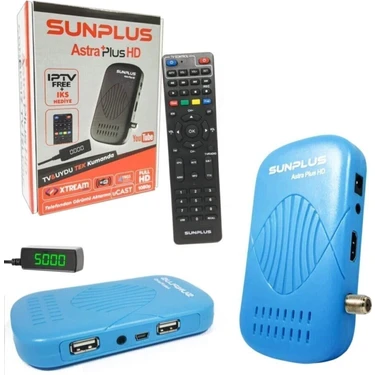Mini Full Hd Wifi Uydu Alıcı, 2x Usb, Youtube, Hitech Astra Plus, Kırmızı