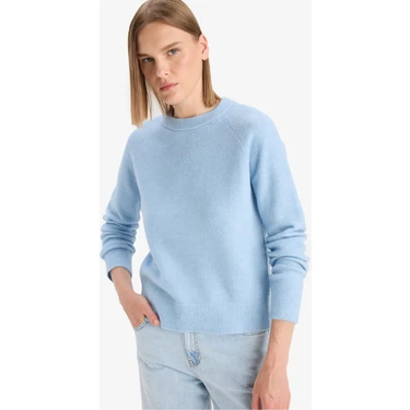 DeFacto Regular Fit Basic Yumuşak Triko Kazak