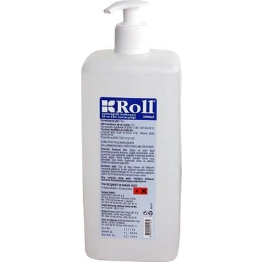 Roll Antiseptik El Cilt Antiseptiği Dezenfektanı 1000 ml Alkolsüz Sıvı İçerik ile Güçlü