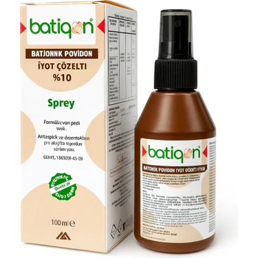 Batigon Batikon Povidon Iyot Çözeltisi %10 Sprey 100 ml – Antiseptik ve