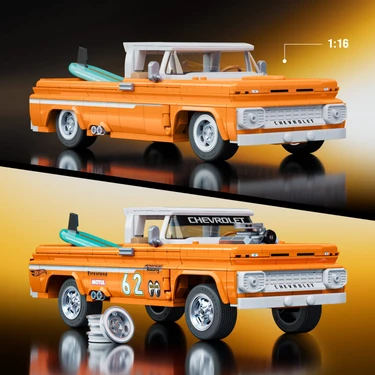 ホットウィール CUSTOM 62 CHEVY PICKUP 赤 Hot Wheels Custom '62