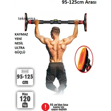 95-125 cm Koridor Kapı Barfiks Demiri Barfix Aleti Çubuğu Çekme Barı Demiri Bar 150