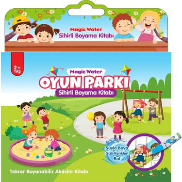 Magic Water Sihirli Boyama Kitabı Oyun Parkı Özel Sulu Kalem ile Water