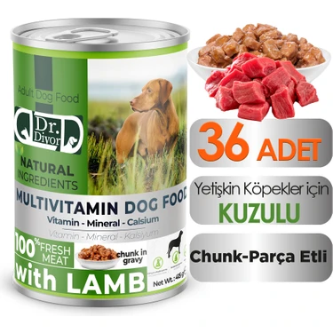 Dr. Diyor Kuzu Etli Yetişkin Köpek Maması 36