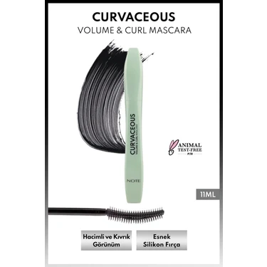 Curvaceous Hacim ve Kıvırma Etkili Maskara -
