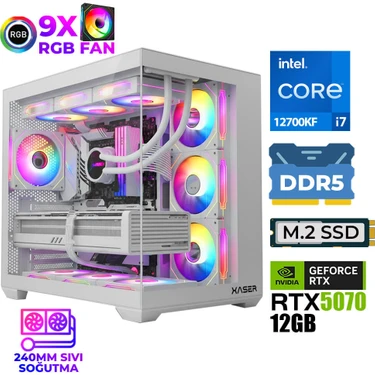 Xaser Master X8 I7 12700KF 32GB Ddr5 Ram 1tb M.2 Nvme SSD Fiyatı