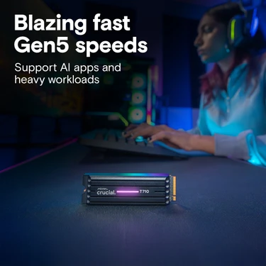 Crucial T710 2tb Pcıe Gen5 Nvme M.2 SSD CT2000T710SSD5 Fiyatı